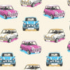 w10277521m Funky retro mini copper cars wallpaper.