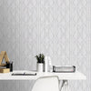 w21500113r Designer trellis effect in a very fashionable grey with metallic silver detail