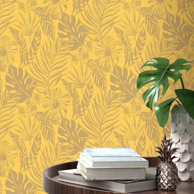 w21566526r Dramatic flowing leaf design. Fabulous feature wall with a sense of adventure.