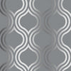 w27500864r Beautiful and modern geometric on stunning metallized wallpaper.