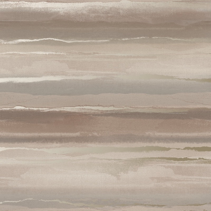w28277985r Beautiful horizontal stripe effect with a fabulous ombre effect in muted rose gold tones. Heavyweight matt wallpaper.