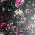 w69288801a Stunning and dramatic 3D floral wallpaper with glitter highlights.