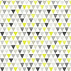 w69666006a Funky triangular geometric design in lime green.