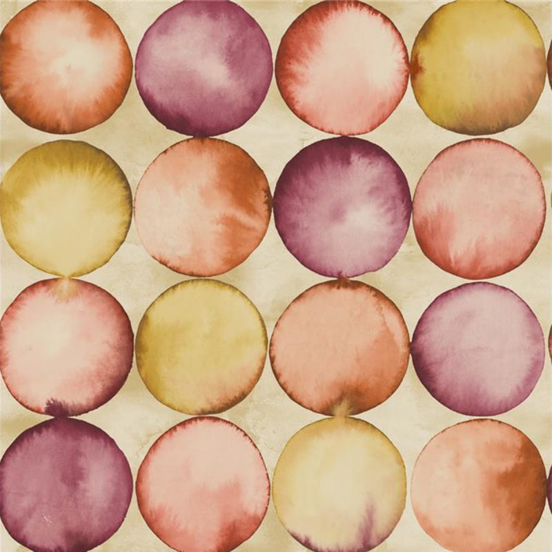 wuk2088601pt Funky peach and red bubble wallpaper.